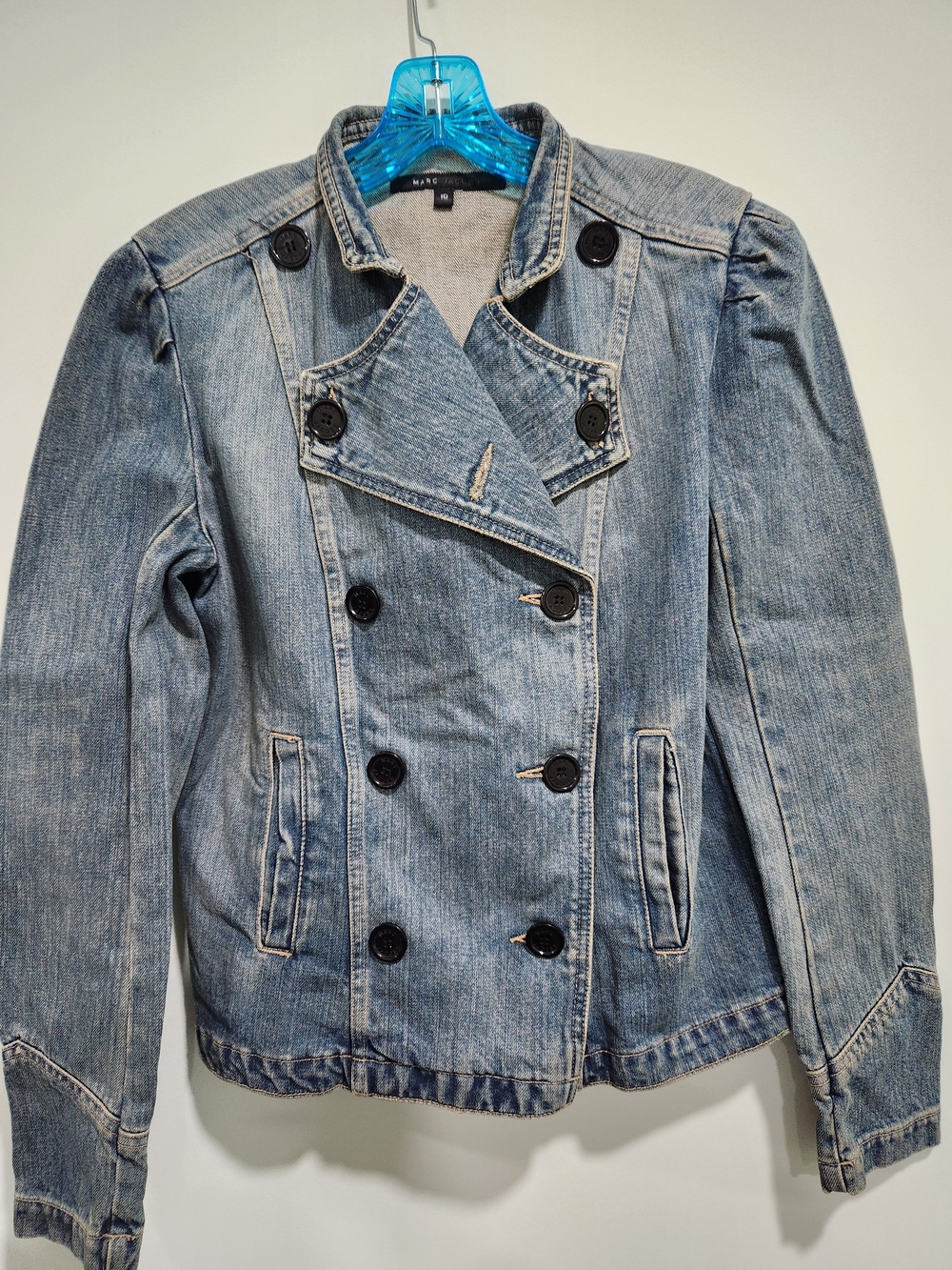 Marc Jacobs Light Blue Vinage Double-Breasted Denim Jacket